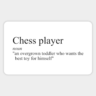 Funny definition of a chess player Magnet